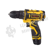 Дрель-шуруповерт Eurolux ДА-12/2-1Li, 12 В, 1.5 Ач, 25 Нм, щеточный