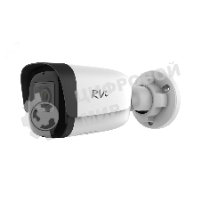 Видеокамера 8МП IP с ИК 50м с LED Нетм 2,8мм IP67 RVi-1NCT8044 (2.8) white