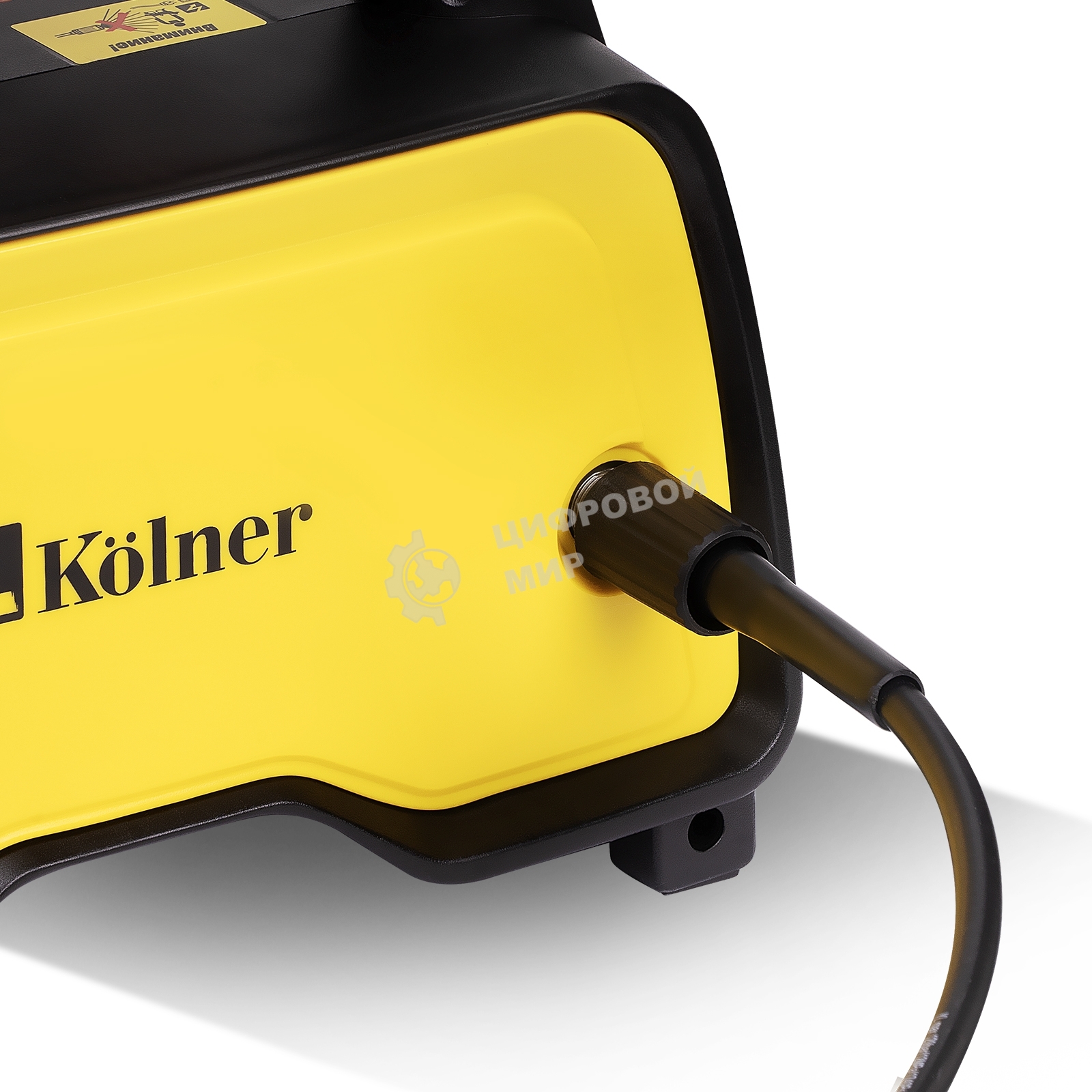 Мойка высокого давления 120/70 бар, KOLNER K120M, компакт, 1400Вт, 390л/ч, метал.помпа, шланг ВД 5м, кабель 5м, самовсас, Auto stop (емкость для шампуня)