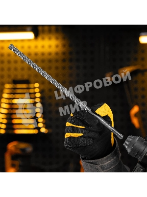 Бур по бетону Denzel цельная крестовая пластина, 12x315 мм, SDS PLUS