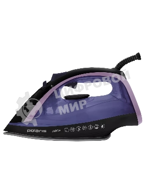 Утюг Polaris PIR2668AK 3m черный/фиолетовый 2600 Вт