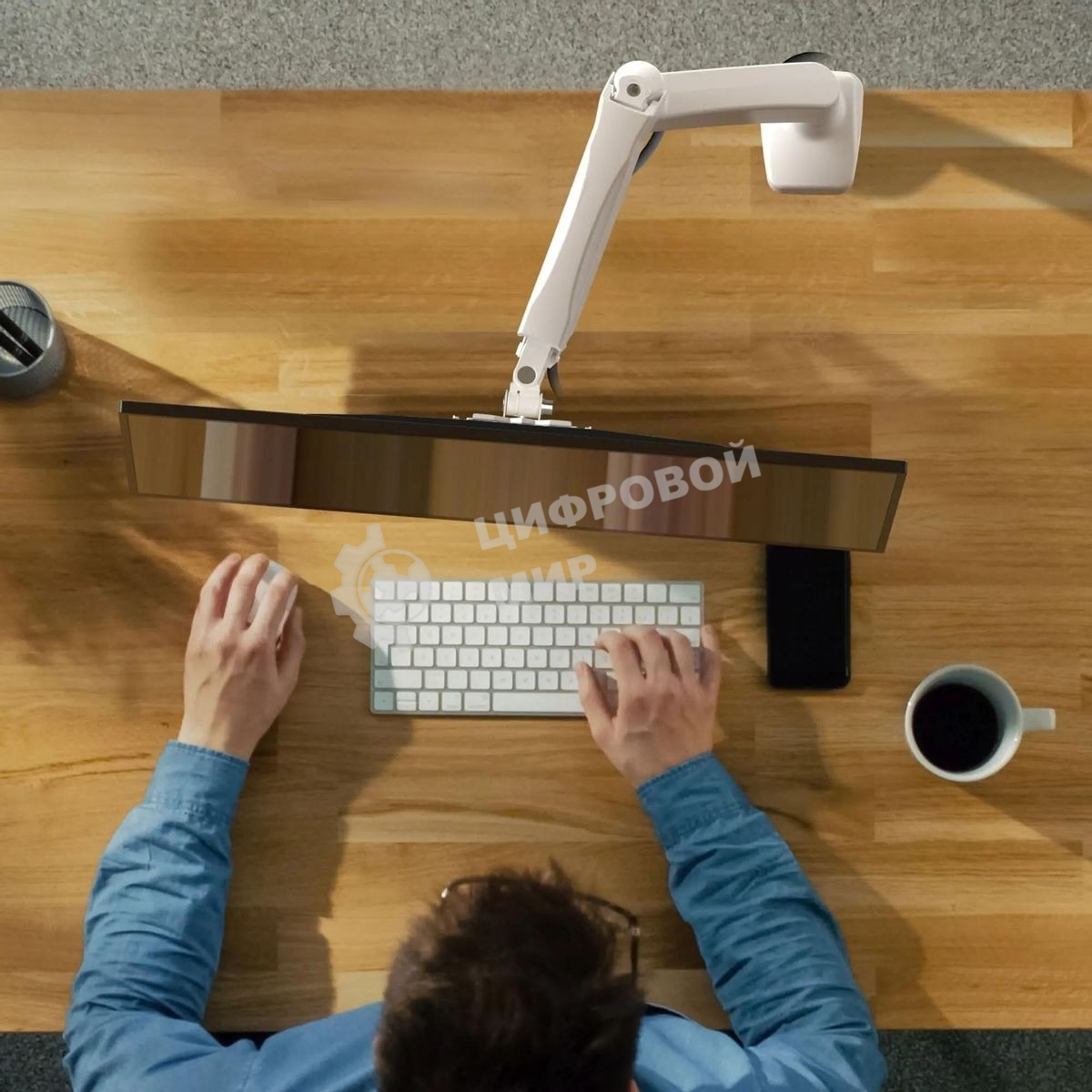 Кронштейн (держатель) ONKRON G80 для монитора 13