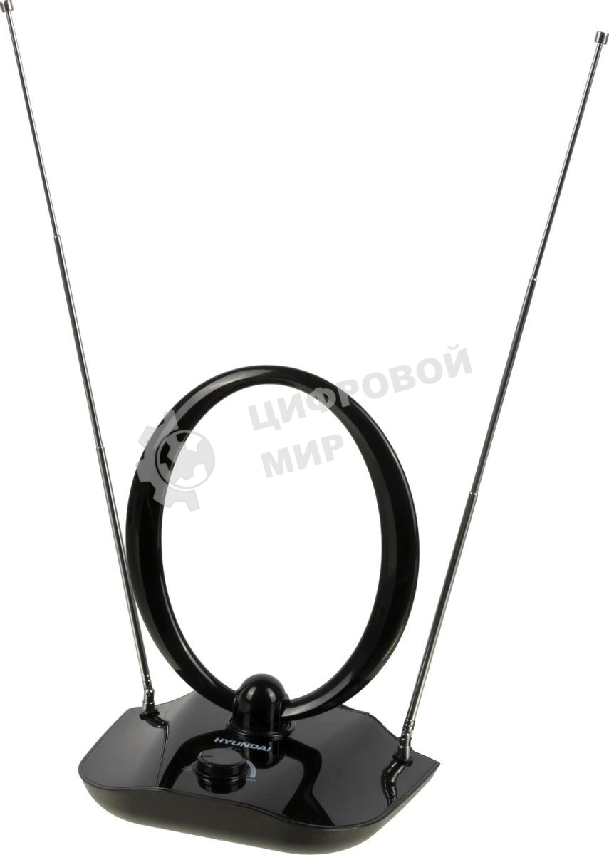 Антенна телевизионная Hyundai H-TAI400 30дБ активная черный