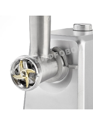 Мясорубка электрическая CASO FW 2500 серебристый, 2500 Вт, 2.5 кг/мин, реверс, защита от перегрузки, насадки - 5