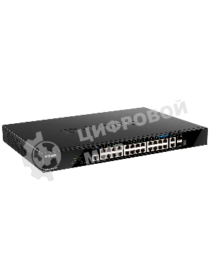 Коммутатор D-Link DGS-1520-28MP/A1A, 20×1 Гбит/с + 4×2.5 Гбит/с + 2×10 Гбит/с Base-T + 2×10 Гбит/с SFP+, управляемый