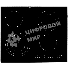 Электрическая варочная поверхность Electrolux EHF6343FOK, 4 конфорки, с зоной расширения, стеклокерамика, 6400 Вт