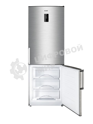 Холодильник Atlant ХМ-4524-040-ND нержавеющая сталь двухкамерный 271/100л морозилка снизу, No Frost
