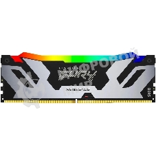 Оперативная память Kingston Fury Renegade, DDR5, 48Gb (1x48Gb), 6000MHz, CL32, DIMM, с радиатором, RGB, cеребристый/черный