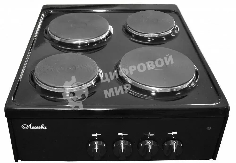 Плита настольная электрическая Лысьва ПЭН 40М черный стеллаж в компл. эмаль (настольная)