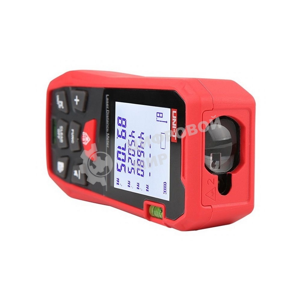 Лазерный дальномер UNI-T LM120A Диапазон расстояний (120 м); Тип дисплея (ЖК); Единицы измерения (м/фут/дюйм); Основа измерения (спереди/сзади);