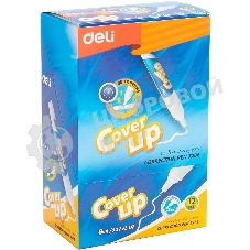 Ручка корректор Deli E7286 шариковый белый 8мл