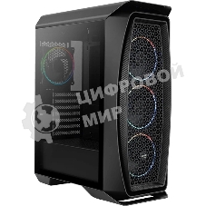 Компьютерный корпус Aerocool/Formula Aero One Eclipse-G-BK-v1 черный без БП ATX 4x120мм 2xUSB 3.0 audio