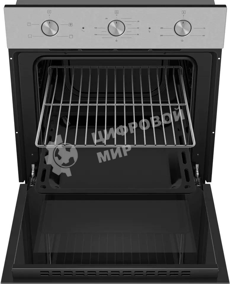 Шкаф духовой электрический Maunfeld AEOC6040S, 60л, дверца с 3 стеклами, нержавеющая сталь