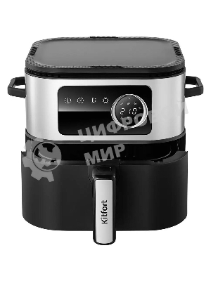Аэрогриль Kitfort КТ-8127 черный, 1930 Вт, 2 л, сенсор, 6 программ