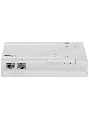 Коммутатор Dahua DHI-VTNS1060A, 6×PoE (24 В) + 2×Uplink, неуправляемый