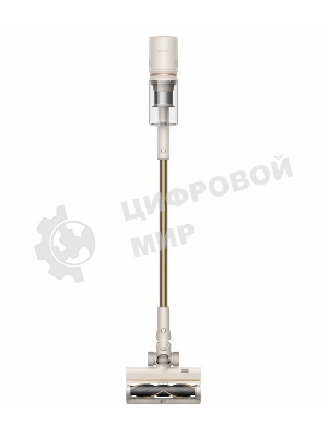 Пылесос вертикальный Dreame U20 бежевый/золотистый, питание от аккумулятора, 140 Вт, уборка сухая, пылесборник 0.5 л, работа от АКБ max 60 мин