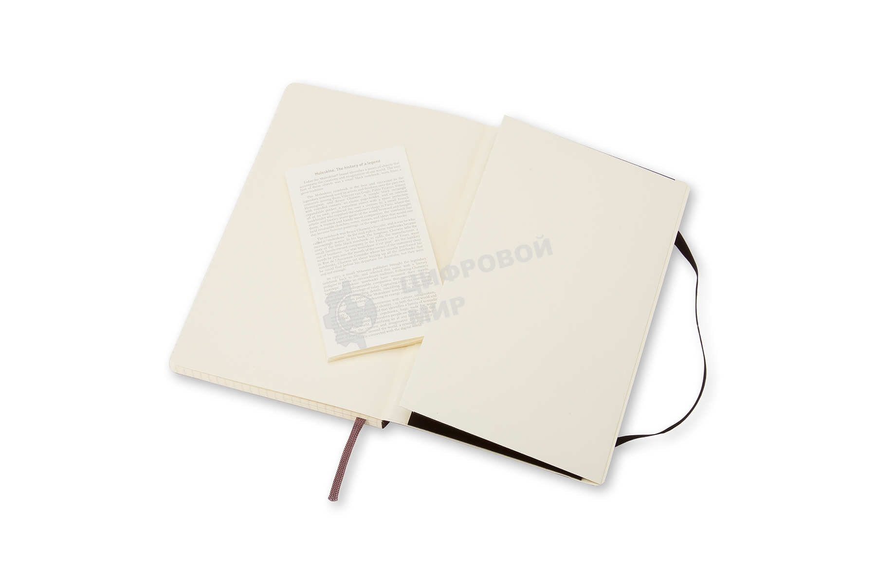 Блокнот Moleskine CLASSIC SOFT QP617 Large 130х210мм, 192 страниц, клетка, мягкая обложка, черный