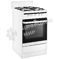 Плита газовая Hansa FCGW51001 белый, конфорок 4 шт, духовка 56 л, 50 см x 85 см x 60 см