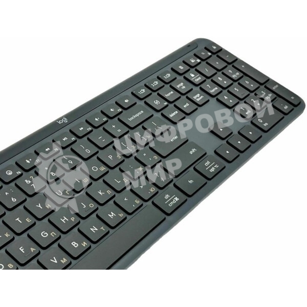 Клавиатура Logitech Signature Slim K950 беспроводная, Bluetooth, радиоканал, серый