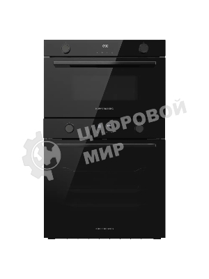 Встраиваемая микроволновая печь Kuppersberg HMW 611 BB, High-Tech, 34 л, поворотное/сенсорное управление, мощность 900 Вт, 5 уровней мощности, 10 автоматических программ, размораживание, гриль, конвекция, поворотный стол, черный