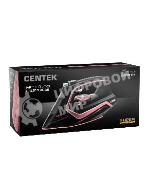 Утюг Centek CT-2313 розовый/черный, 2400 Вт, 50 г/мин, 185 г/мин, 350 мл