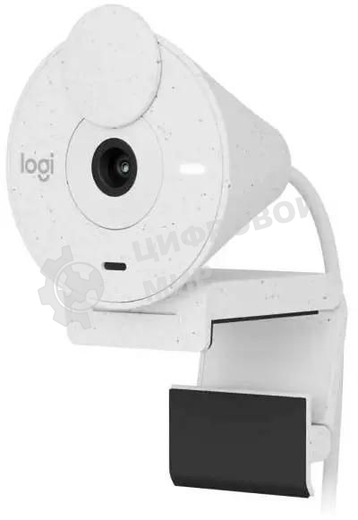 Веб-камера Logitech Brio 300 1920x1080, 30 кадр/с, USB Type-C, микрофон (шумоподавление), автоматическая фокусировка, автоосвещение, универсальное крепление белая