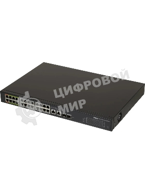 Коммутатор Dahua DH-LR2226-24ET-360, 24×100 Мбит/с + 2×1 Гбит/с + 2×1 Гбит/с Combo, управляемый