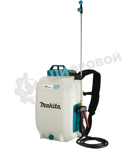 Опрыскиватель Makita DUS158Z ранц. 15л бирюзовый/белый