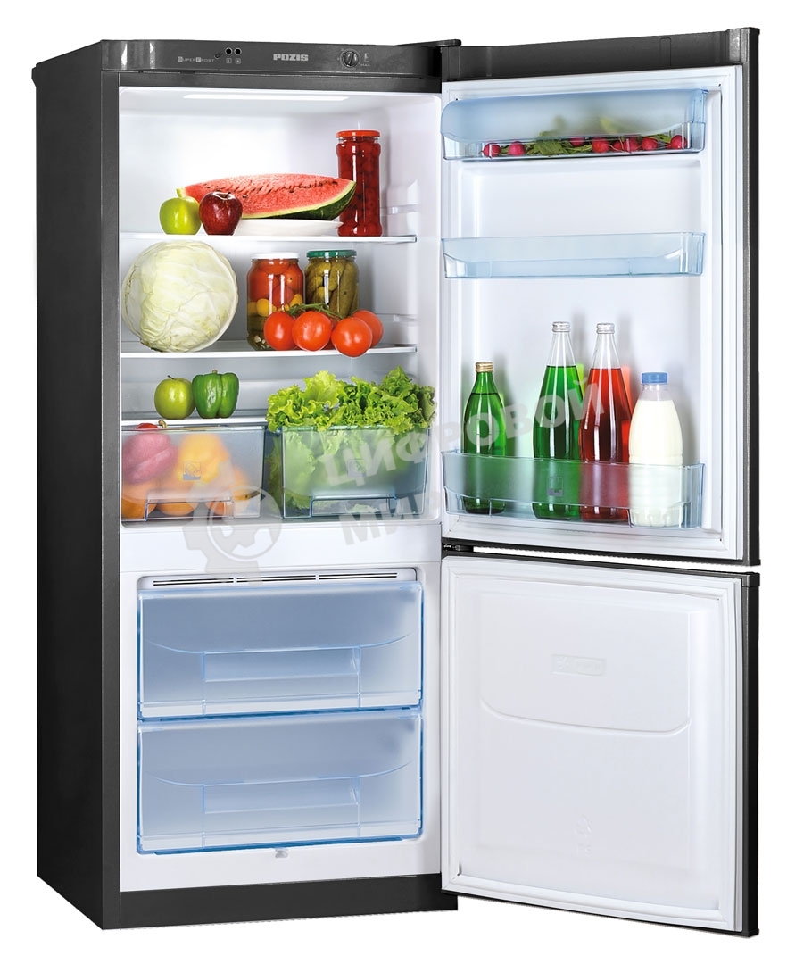Холодильник Pozis RK-101 черный двухкамерный 170/80л морозилка снизу