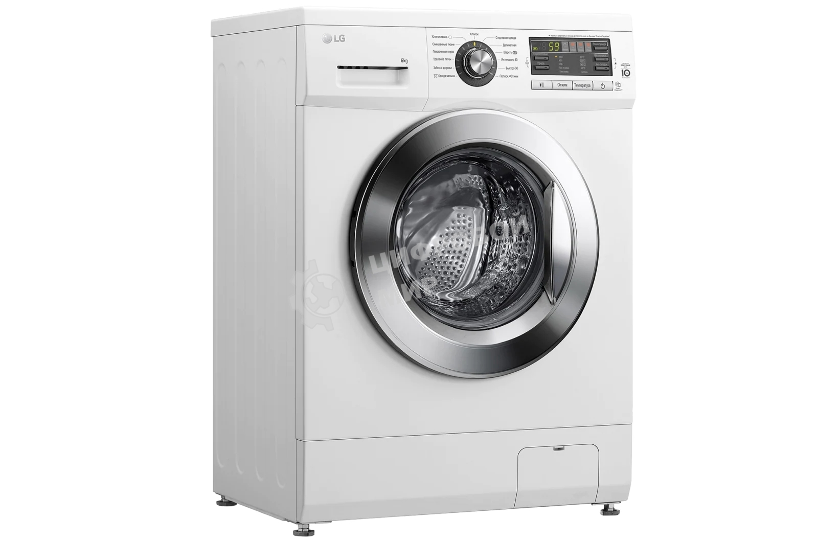 Стиральная машина LG F1096ND3 белая, загрузка фронтальная 6кг, 1000 об/мин., класс: A