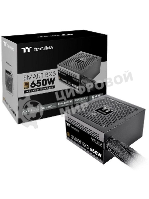 Блок питания Thermaltake Smart BX3 650W 80 Plus Bronze (PS-SPD-0650NNFABE-3)