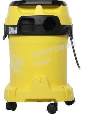 Строительный пылесос Karcher WD 3 P V-17/4/20 Workshop желтый, 1000 Вт, уборка сухая/сбор воды/выдув, пылесборник мешок/контейнер, 17 л