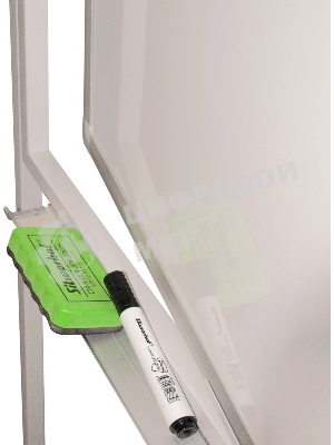 Флипчарт Silwerhof DAILY, лак, 70x100см на роликах белый вращающаяся