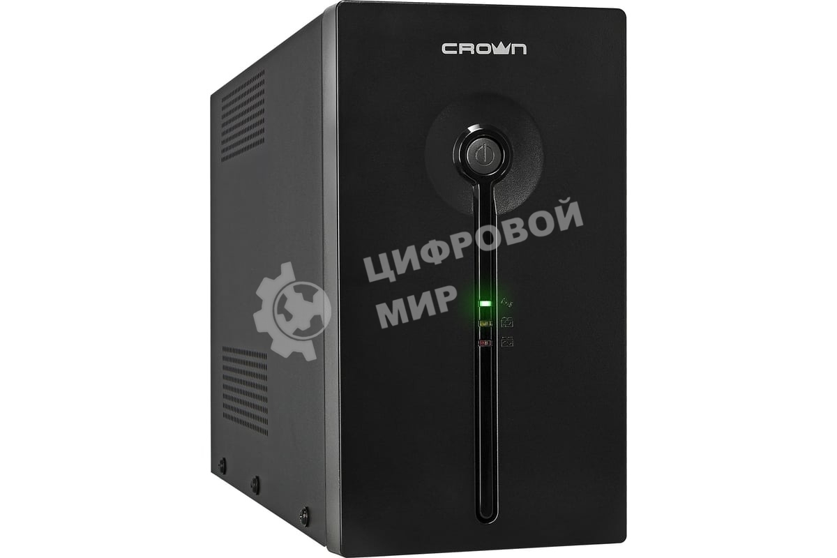Источник бесперебойного питания CROWN CMU-SP1200 COMBO / 1200ВА / 720Вт / 2xIEC + 2xEURO