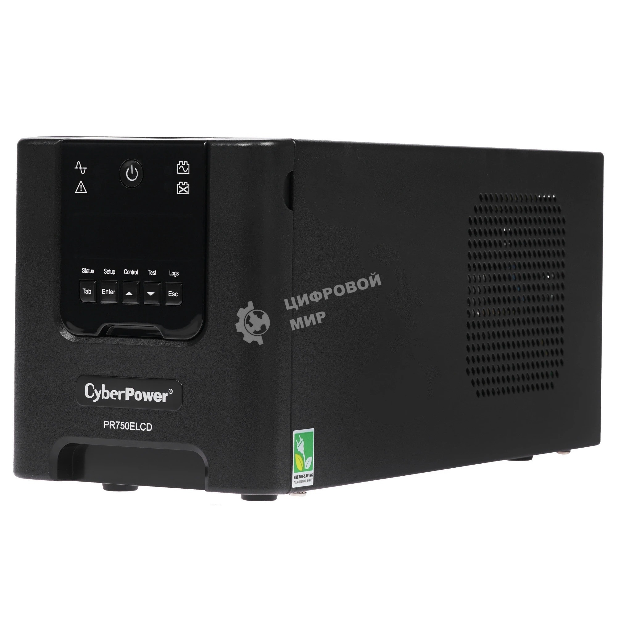 Источник бесперебойного питания CyberPower PR750ELCD 750 ВА/675 Вт/USB/RJ-11/RJ-45/6 x IEC 320 C13 (компьютерная)
