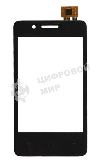 Сенсорное стекло (тачскрин) для Fly IQ436i ERA Nano 9, черное
