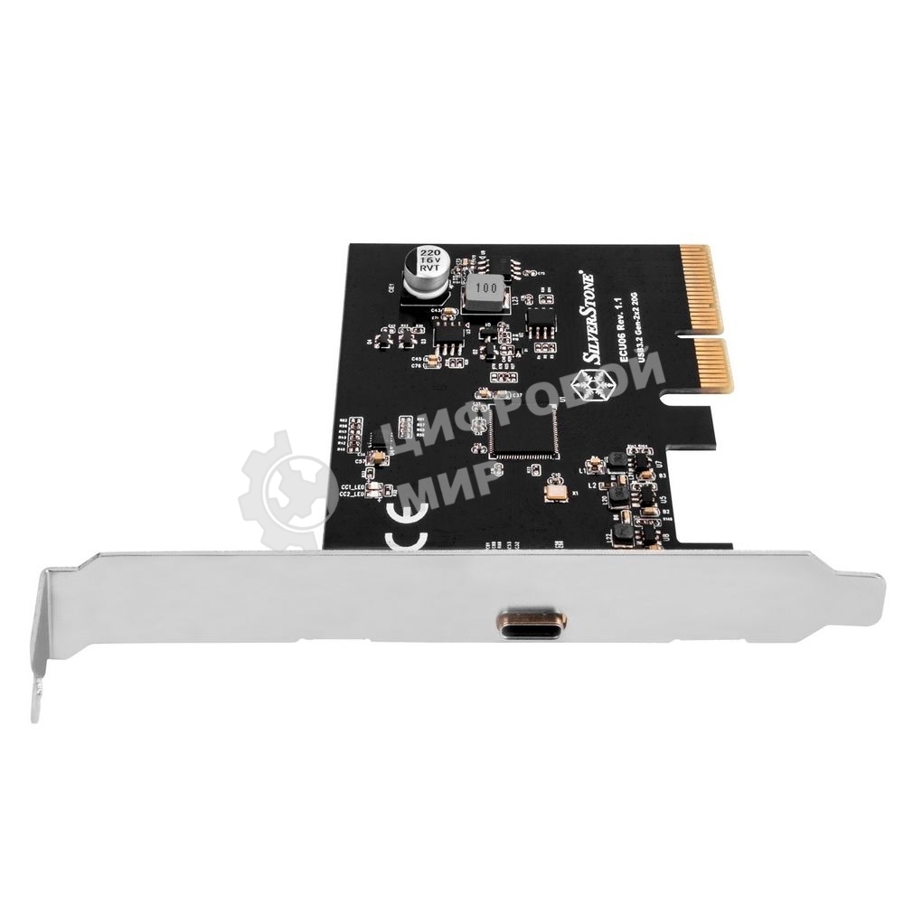 Контроллер Silverstone G56ECU060000010 SuperSpeed USB 20Gbps/USB-C 3.2 Gen 2x2 PCIe expansion card