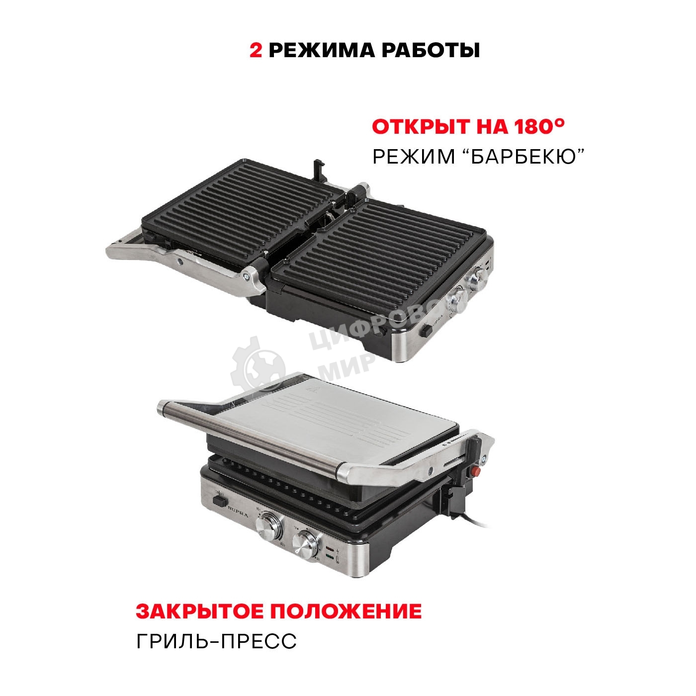 Гриль электрический SUPRA GS-7620