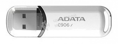 Флешка USB ADATA Classic C906 (AC906-64G-RWH), 64Gb, USB 2.0, R/W 15/5, белый
