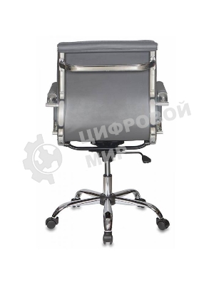 Кресло Бюрократ CH-993-Low/grey серый, экокожа