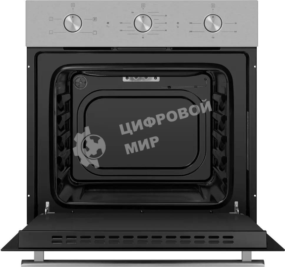 Шкаф духовой электрический Maunfeld AEOC6040S, 60л, дверца с 3 стеклами, нержавеющая сталь