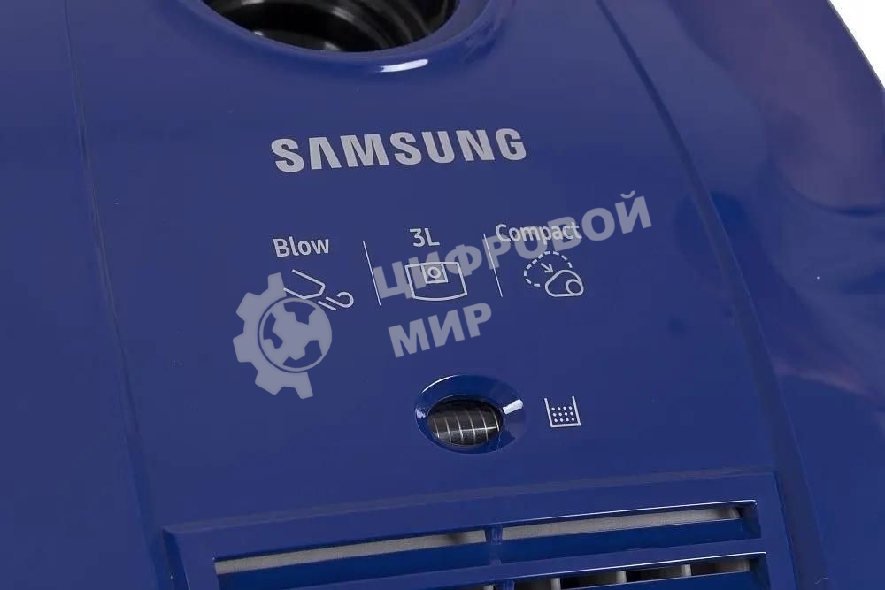 Пылесос Samsung VCC4140V3A синий, 320/1600 Вт, уборка сухая, пылесборник мешок 3 л