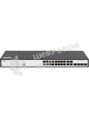 Коммутатор SNR SNR-S2300G-16TC-POE, 16×1 Гбит/с PoE + 4×1 Гбит/с Combo, управляемый