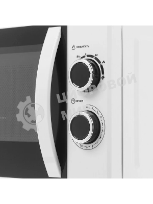 Микроволновая печь Hyundai HYM-M2043 белый/черный, 20 л, 700 Вт, переключатели - поворотный механизм