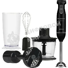 Блендер погружной Scarlett SC-HB42M47 черный, 1500 Вт