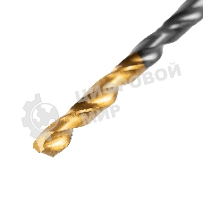Сверло по металлу Denzel 3 мм, HSS-Tin, Golden Tip, 10 шт.