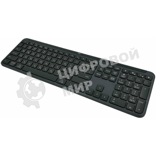 Клавиатура Logitech Signature Slim K950 беспроводная, Bluetooth, радиоканал, серый