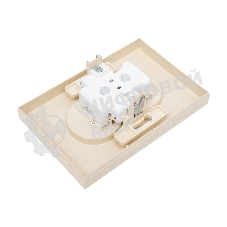 Розетка 2-м СП AtlasDesign 16А IP20 без заземл. защ. шторки в сборе беж. SE ATN000222