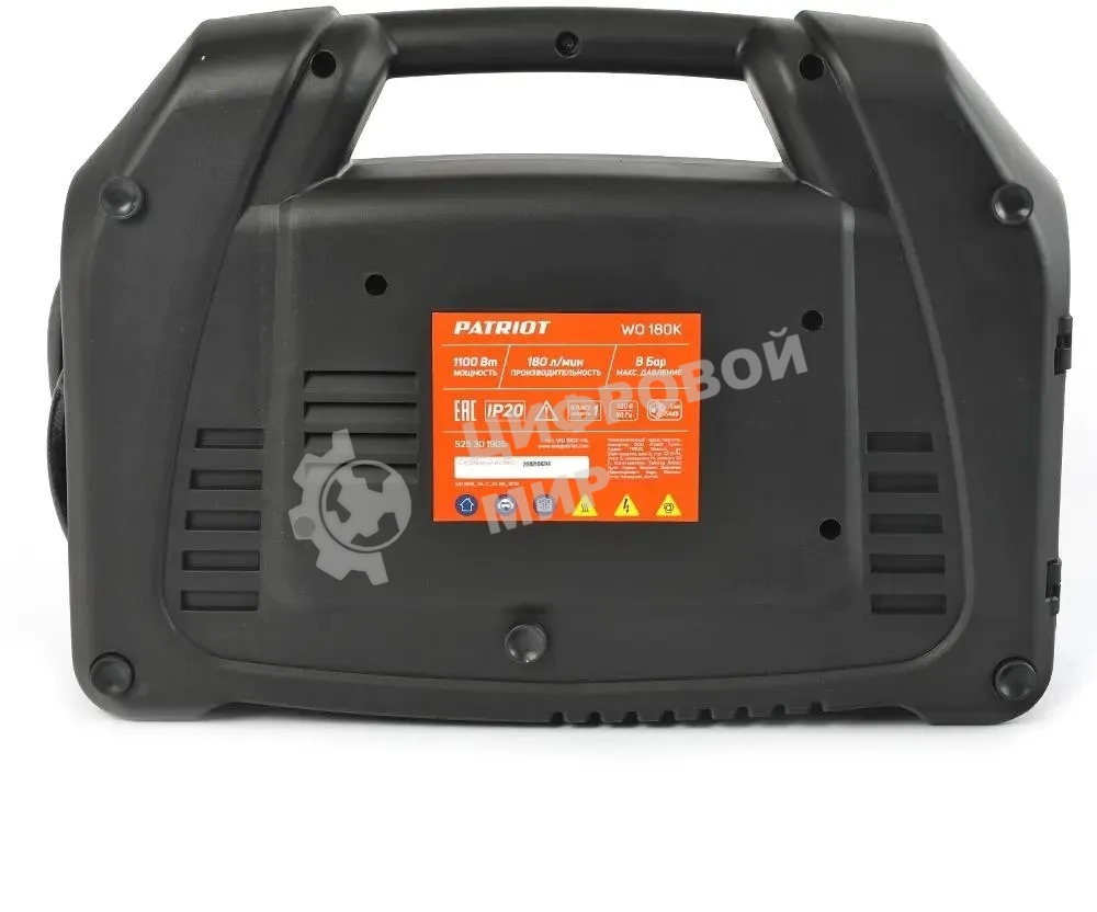 Компрессор поршневой Patriot WO 180K безмасляный 180л/мин 1100Вт синий/черный