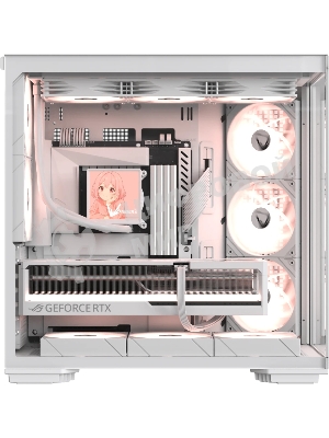 Компьютерный корпус Formula V Line Crystal Z7 PA White, ATX, TYPE-C*1, USB3.0*1, Front+Side Glass, SIDE 3x PERFORMANCE ARGB, REAR 2x PERFORMANCE ARGB